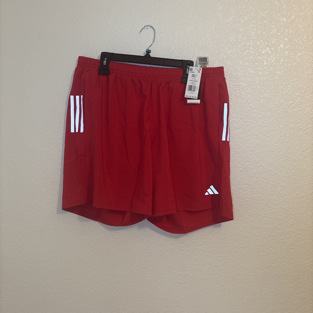 Adidas Men's Size 2XL Red Running Shorts 7 Inch OTR B Short NWT
